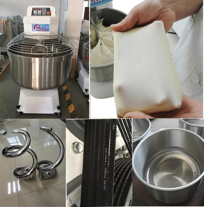 Commercial 50 Kg Dough Kneading Machine / Spiral Dough Mixer