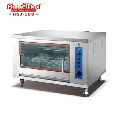 Stainless Steel Chicken Grill Oven Gas Rotisserie Equipment for Restaurant Hgj-188
