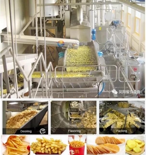 Qx-3000 Industrial Potato Chip Making Machine French Fries Production Line
