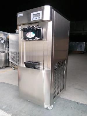 Commercial Stainless Steel Pre Cooling Air Pump Soft Ice Cream Snack Machine Maker with CE