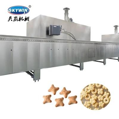 China Industrial Full Set Biscuit/Cookie/Bakery Baking Equipment Tunnel Oven with CE ...