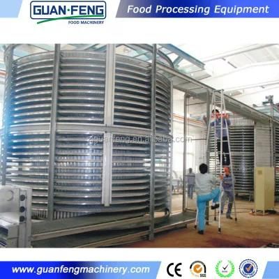 Spiral Freezer Vegetable Quick Freezing Machine for Frozen Food