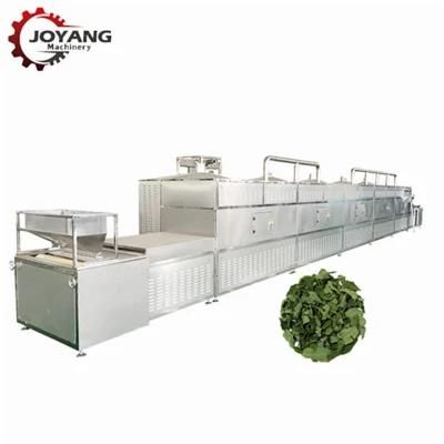 High Capacity 100kg / H Moringa Crush Leaves Microwave Drying Machine