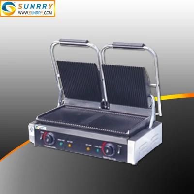 Electric Stainless Steel Panini Grill Machine