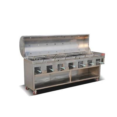 Philippines Charcoal BBQ Grills Commercial Charcoal Chicken Rotisserie Machine Rotisserie
