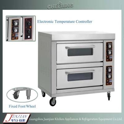 Double-Layer Four-Tray Bakery and Pizza Gas Oven