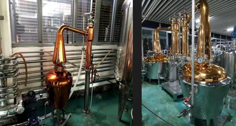 500L 1000L Industrial Use Vodka Brandy Whisky Distillation Equipment