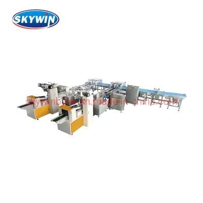 Automatic Turn Plate Feeding and Package System Machine for Biscuit Bar Candy Machine