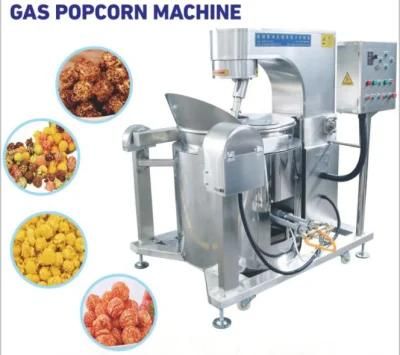 China Manufacturer Commercial Industrial Automatic Gas Fired Popcorn Mixer Machine ...