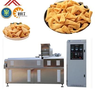 Automatic Fried Pellet Machine Corn Snacks Extruder Bugles Chips Snacks Machine Processing ...