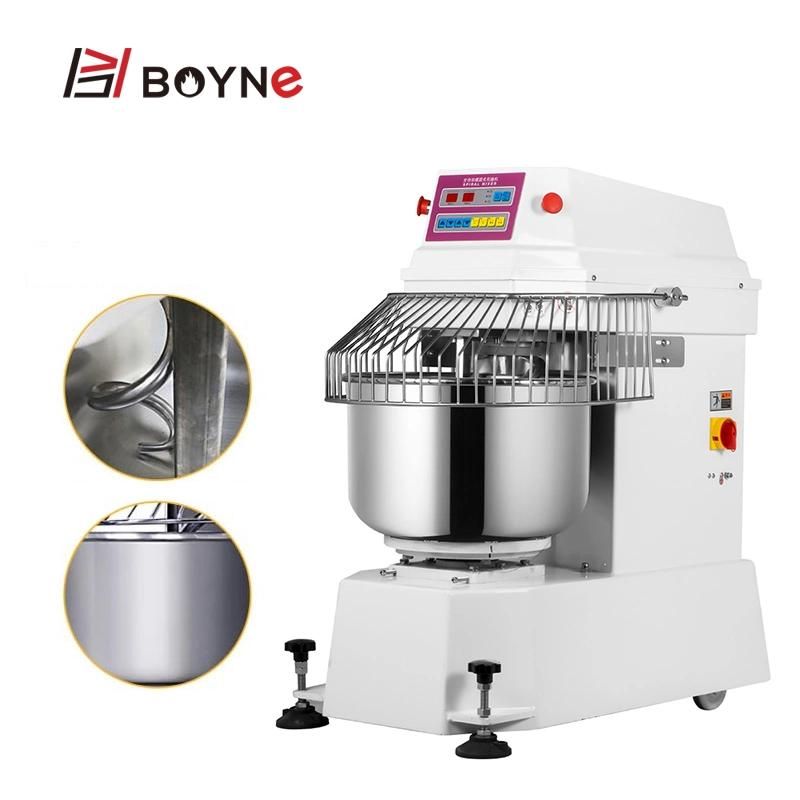 Restaurant Commercial Stainless Steel Spiral Mixer Machine 100kg Dough Mixer