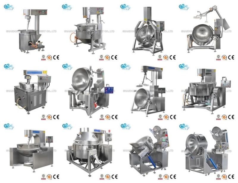 China Manufacturer Industrial Stainless Steel Gas Heated Cooking Mixer Machine Approved by Ce Certificate