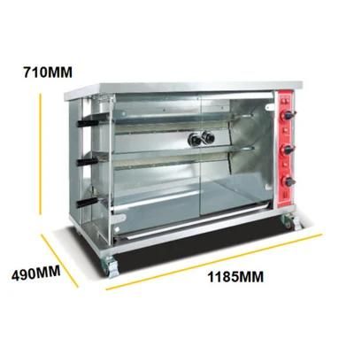 3 Layers Gas Chicken Rotisserie Grill Oven Chicken Grill Machine