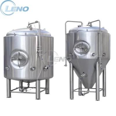 Stainless Steel 200L 500L 1000L Dimple Jacket Wine Fermenter Bright Tank Brewery Beer ...