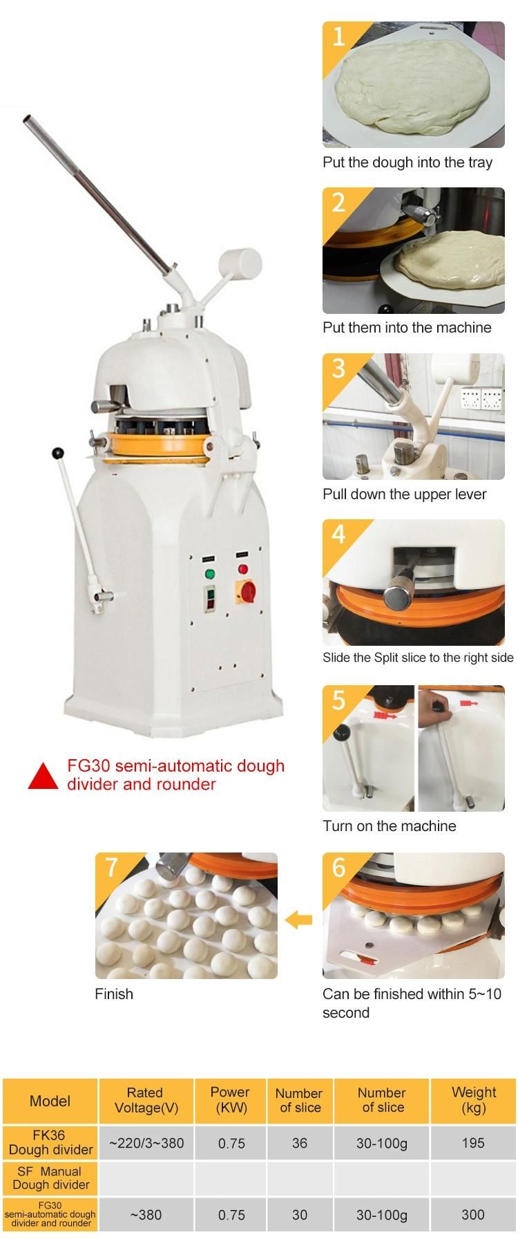 Semi Automatic Dough Divider with Food Grade Stainless Steel
