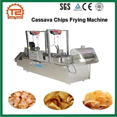 Potato Chips and Cassava Chips Frying Machine
