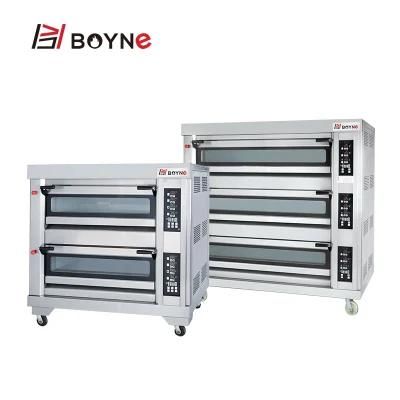 High End Commercial Bread Two Deck Four Trays Gas Machine Oven