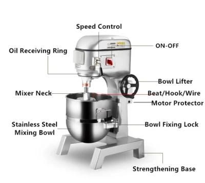 Commercial Large Industrial Baking Mixer Machine Food Cake Kitchen Industrial Bakery Mixer ...