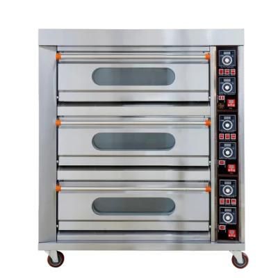 Gd Chubao Baking Equipment 3 Deck 6 Trays Electric Oven for Commercial