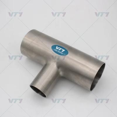 Sanitary Stainless Steel Reducer Tee with Wedled End