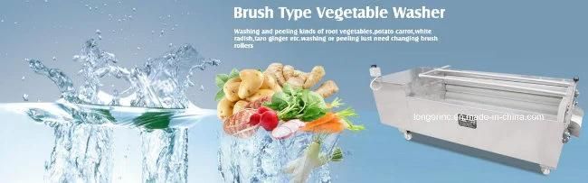 Brush Type Ginger Potato Washing and Peeling Machine