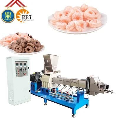 Automatic Puffed Cereal Snack Food Making Processing Line Extruder Machinery