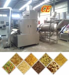 High Capacity Corn or Rice Solid Crispy Stripe Puffing Corn Snacks Food Machine