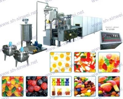 Large Capacity Full Automatic Soft Jelly Chew Candy Depositing Production Line