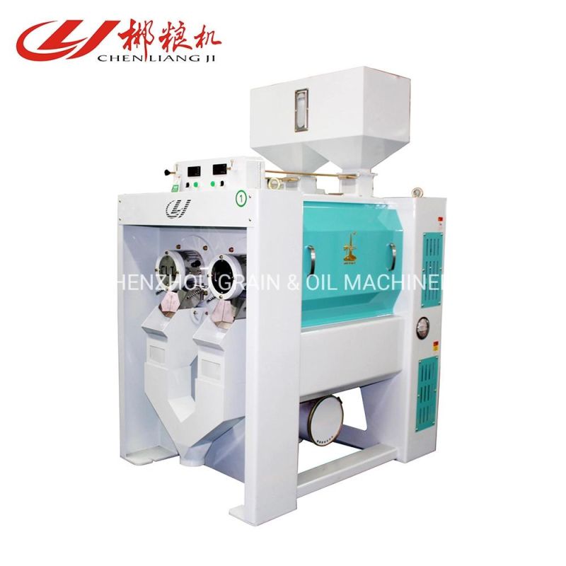 Top Quality Rice Whitening Machine Mnsw Air Blowing Double Emery Roller Rice Whitener Machine