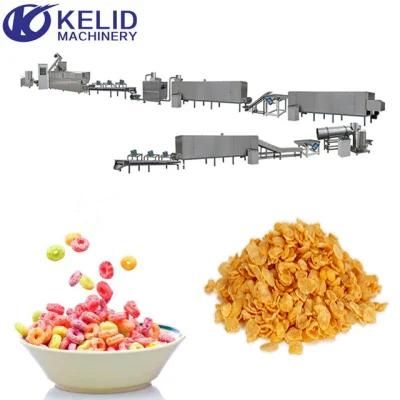 Corn Frpsties Flakes Lines Processing Plant Breakfast Cereals Extruder Machine