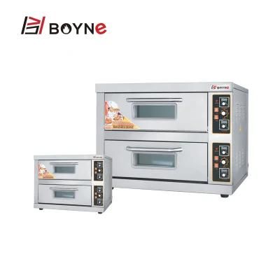 Bread Shop Pizza Baking Bakery Electric Two Layer Two Trays Oven