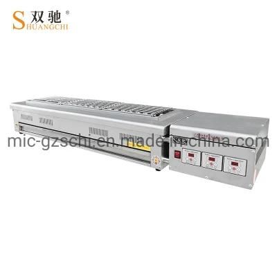 Carbon Steel Fumeless Electric BBQ Grill Commercial Using with Carbon Steel Heat Pipe