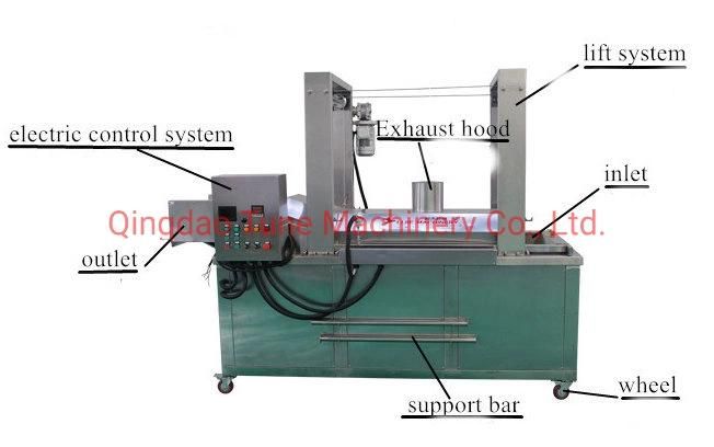 Automatic Potato Banana Yam Chips Continuous Fryer Frying Cooking Machine