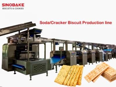 Soda/Cracker Biscuit Production Line with Biscuit Making Machine Cookie Making Machine
