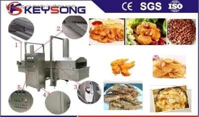 High Quality Meat Peanut Seafood Nuts Continuous Belt Fryer