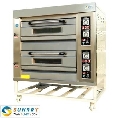 Professional Kitchen Equipment Bsr-Model Gas Pizza Oven Double Deck