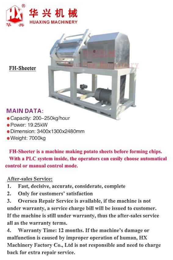 Fh-Sheeter (Potato Chips Cracker Production)