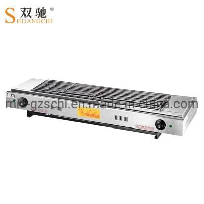 Double Head Temperature Control Electric BBQ Grill Double Heat Pipe Commercial