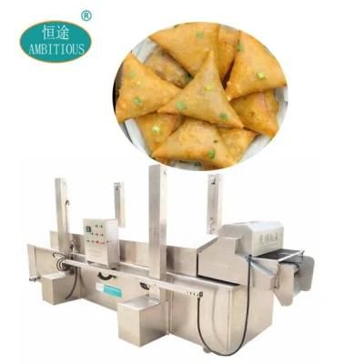 Samosa Deep Fryer Equipment Chicken Frying Machinery Frozen Potato Chips Banana Plantain ...
