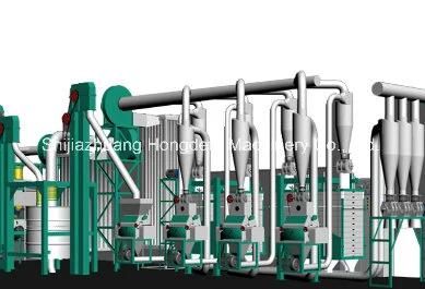 Maize Flour Roller Meal Milling Machine 20t/D Africa