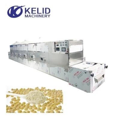Continuous Mesh Belt Microwave Soybean Power Drying Sterilizing Machine