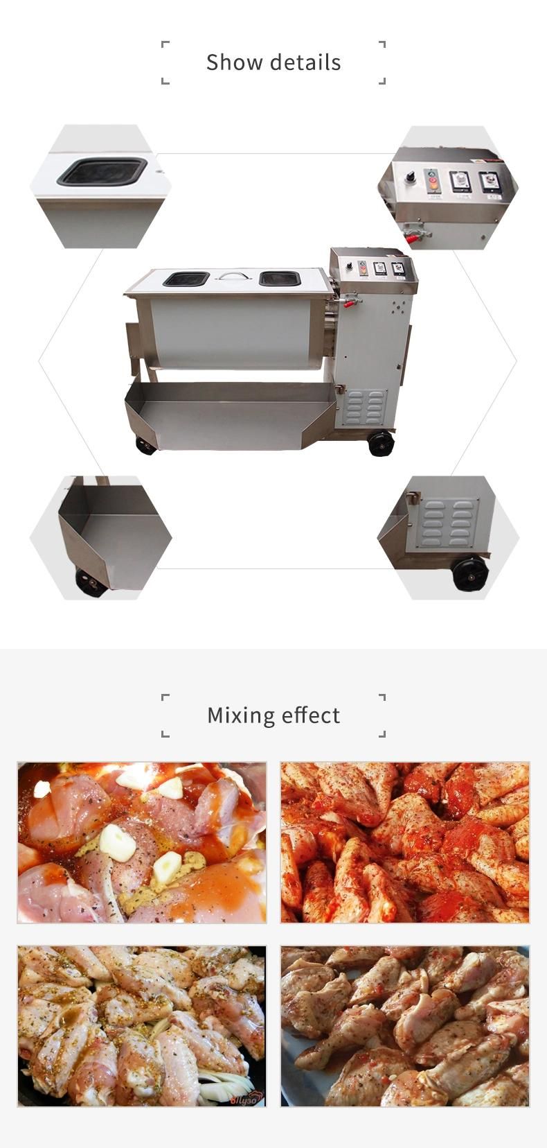Meat Flavor Mixing Machine Industrial Food Dry Powder Mixer/ Ribbon Blender/ Powder Mixing Machine