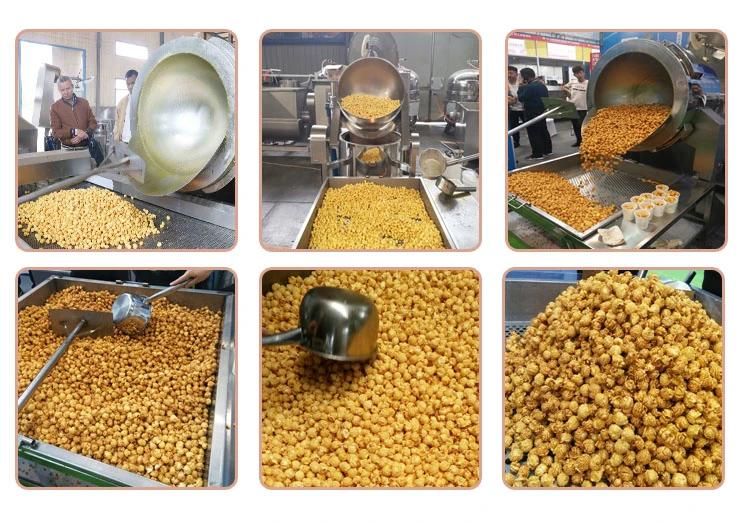 Big Capacity Automatic Industrial Caramel Flavored Popcorn Machine Approved by Ce SGS