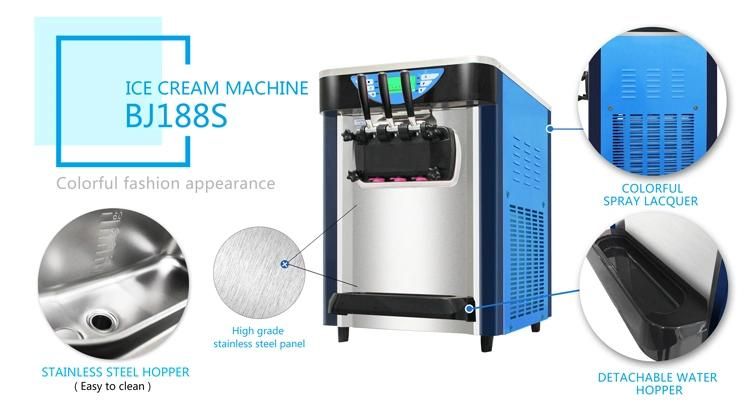 Sunrry Cheap Ice Cream Maker Machine Soft Serve Ice Cream Machine Mini Gelato Commercial Ice Cream Machine