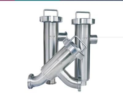 Stainless Steel Sanitary Angle Filter/Y Strainer/Pipeline Filter