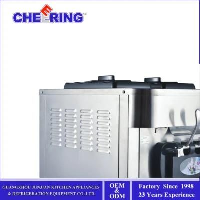 Stainless Steel Handle Commercial Precooling Air Pump Ice Cream Machine Soft Serve with CE