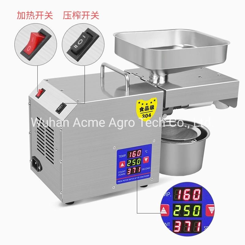 Home Use Oil Processing Mini Oil Press Machine for Sunflower Sesame Seeds Oil Extraction Machine