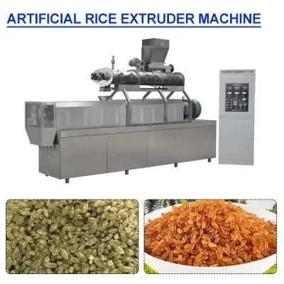 Artificial Fortified Nutritional Rice Twin Screw Extruder Making Processing Machine ...