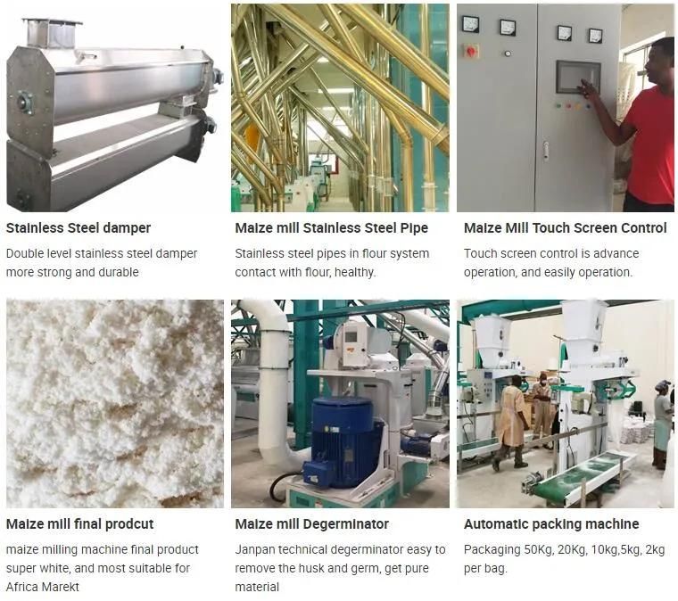 European Standard High Quality Maize Flour Mill Milling Machine
