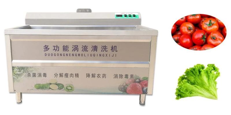 Industrial Commercial Air Bubble Ozone Leaf Vegetable Fruit Washing Machine